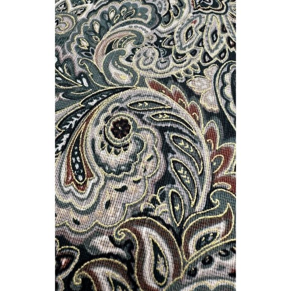 Material Paisley 4.8 feet Screen Print Mill Creek Fabrics Zepel Remnant - Picture 4 of 5